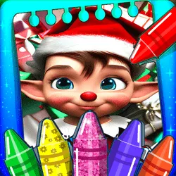 Christmas Elves Coloring Game