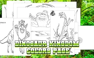 Dinosaur Kingdom Colors Page