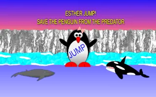 Esther the Penguin. Jump!