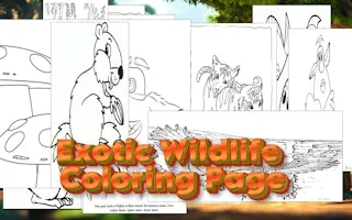 Exotic Wildlife Coloring Page