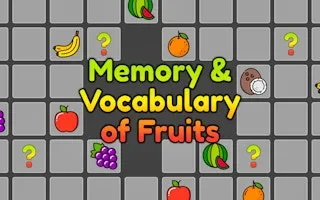 Memory & Vocabulary of Fruits