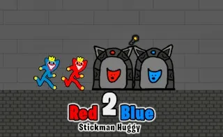 Red and Blue Stickman Huggy 2