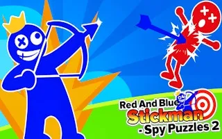 Red And Blue Stickman Spy Puzzles 2